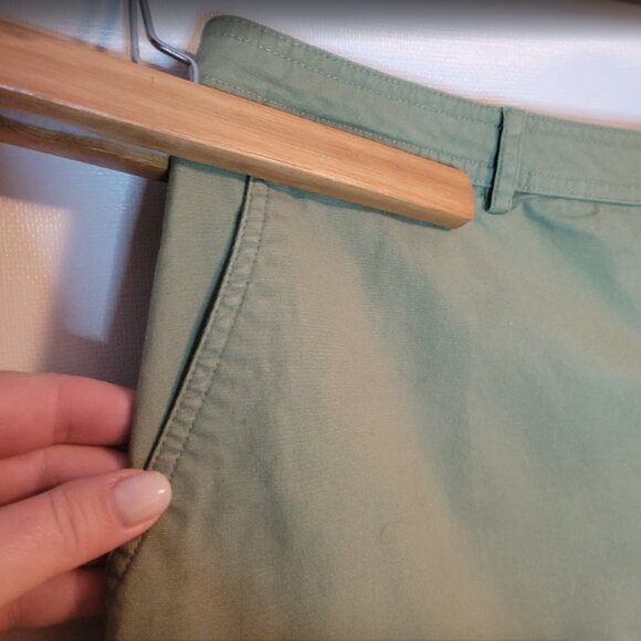 Sage Green Casual Cotton Canvas Cargo Skirt - Picture 6 of 13